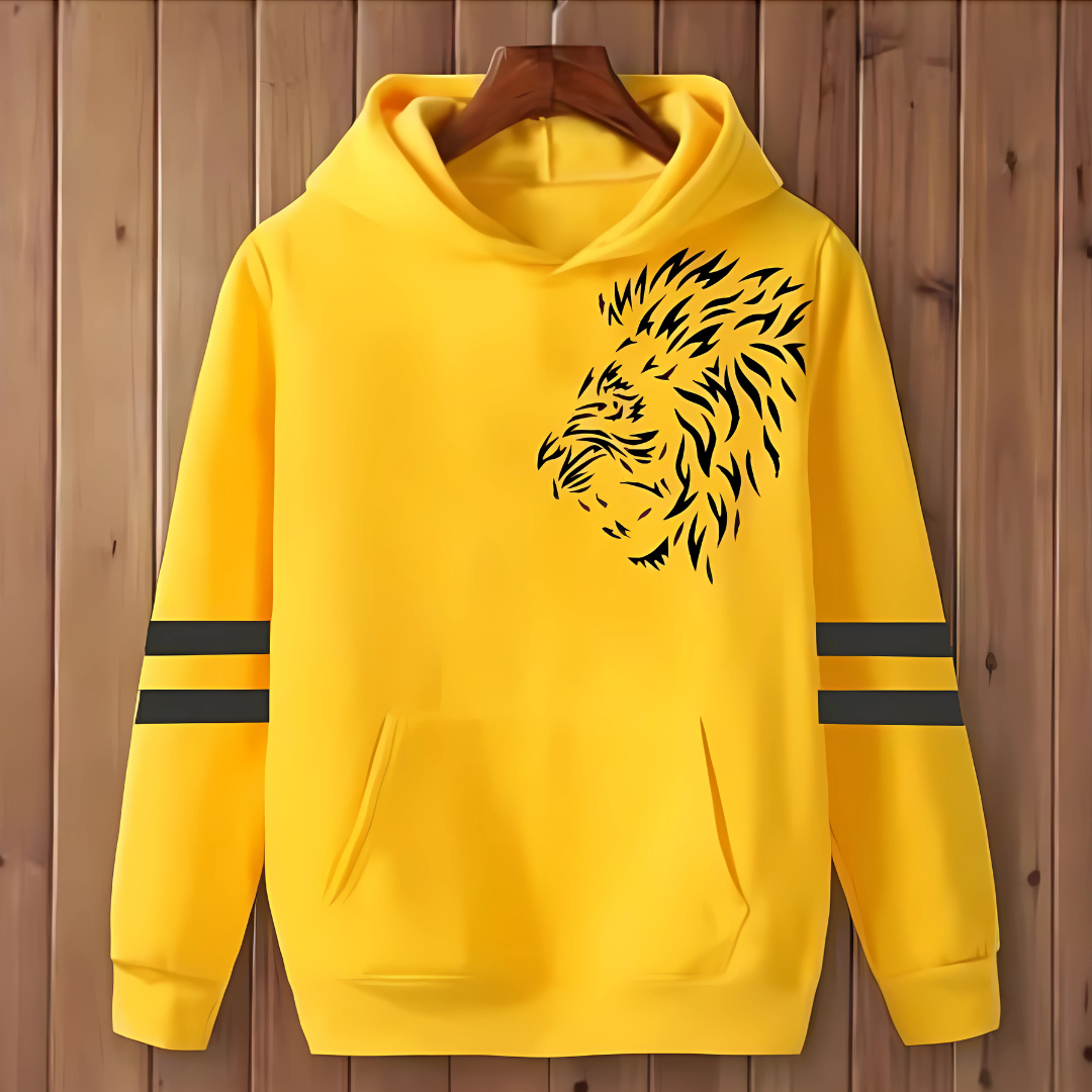 1 Pc Men's Cotton Printed Hoodie