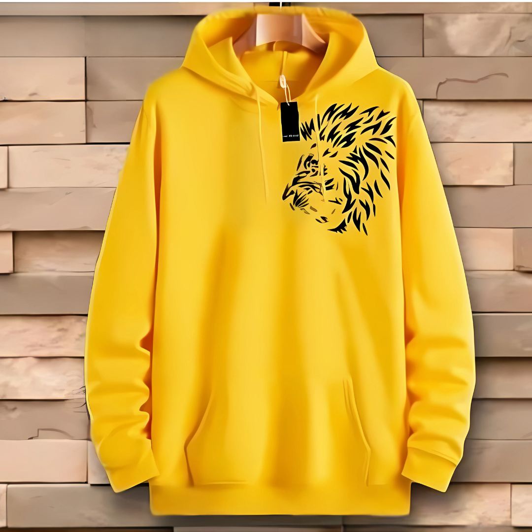 1 Pc Men's Cotton Printed Hoodie